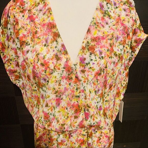 Aqua Brand watercolor floral romper NWT - Picture 2 of 9